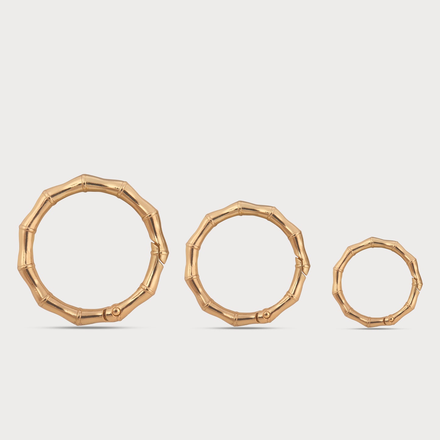 Designer Textured Metal Open & Close Ring