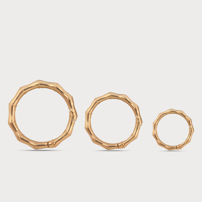 Designer Textured Metal Open & Close Ring