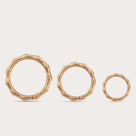 Designer Textured Metal Open & Close Ring