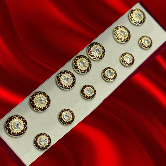 Sherwani Button (7 Big & 6 Small Pcs)