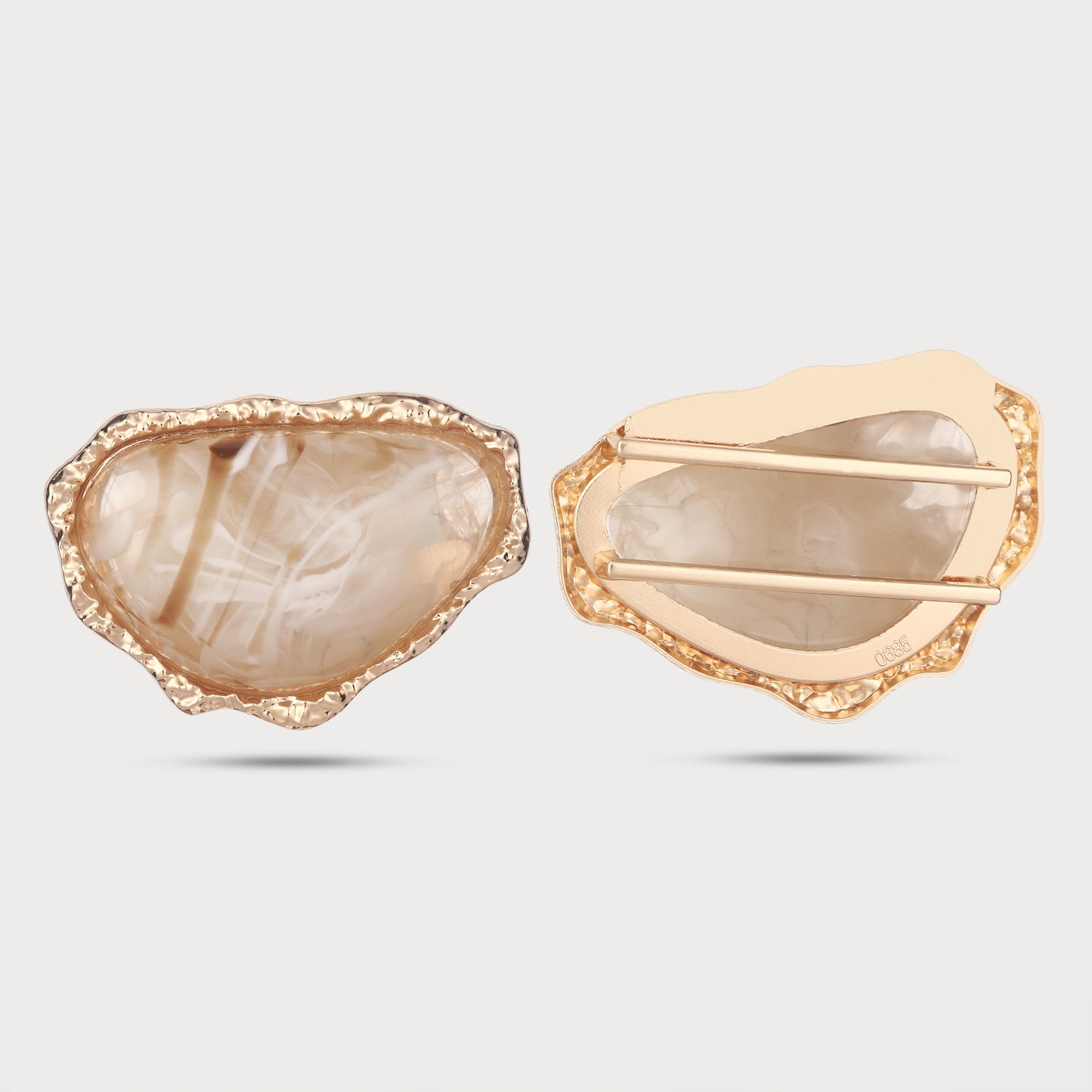 Premium Amber Crystal Buckle