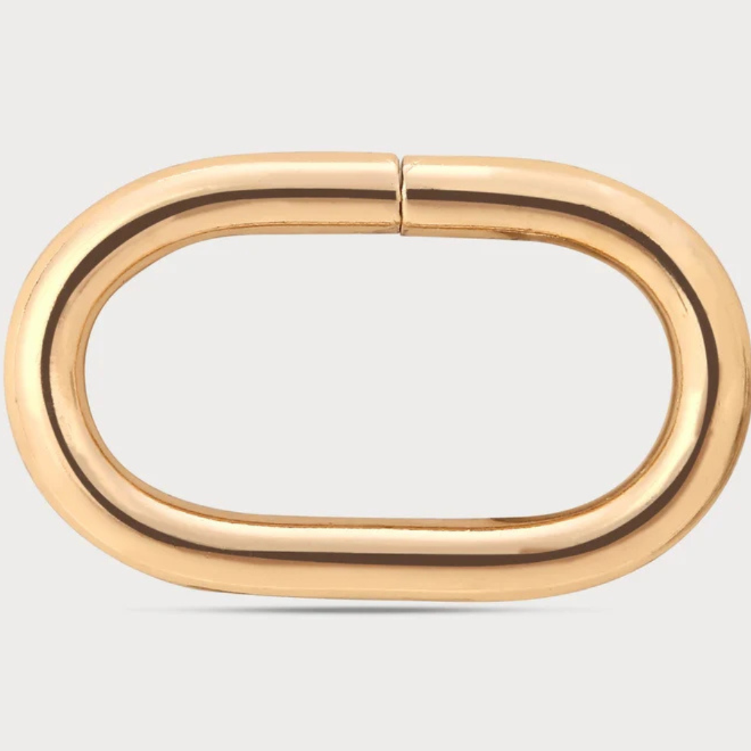 Oval Golden Metal Loop