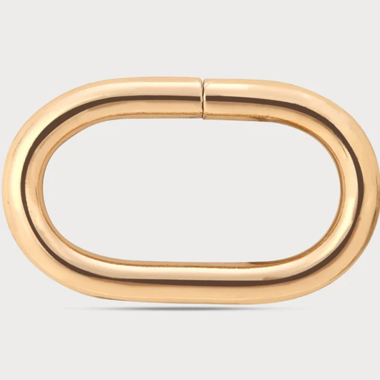 Oval Golden Metal Loop