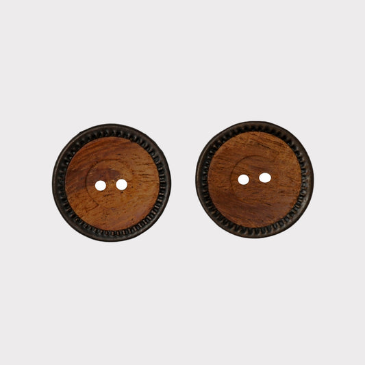 Pure Wooden Buttons (Pack of 25 Pcs)