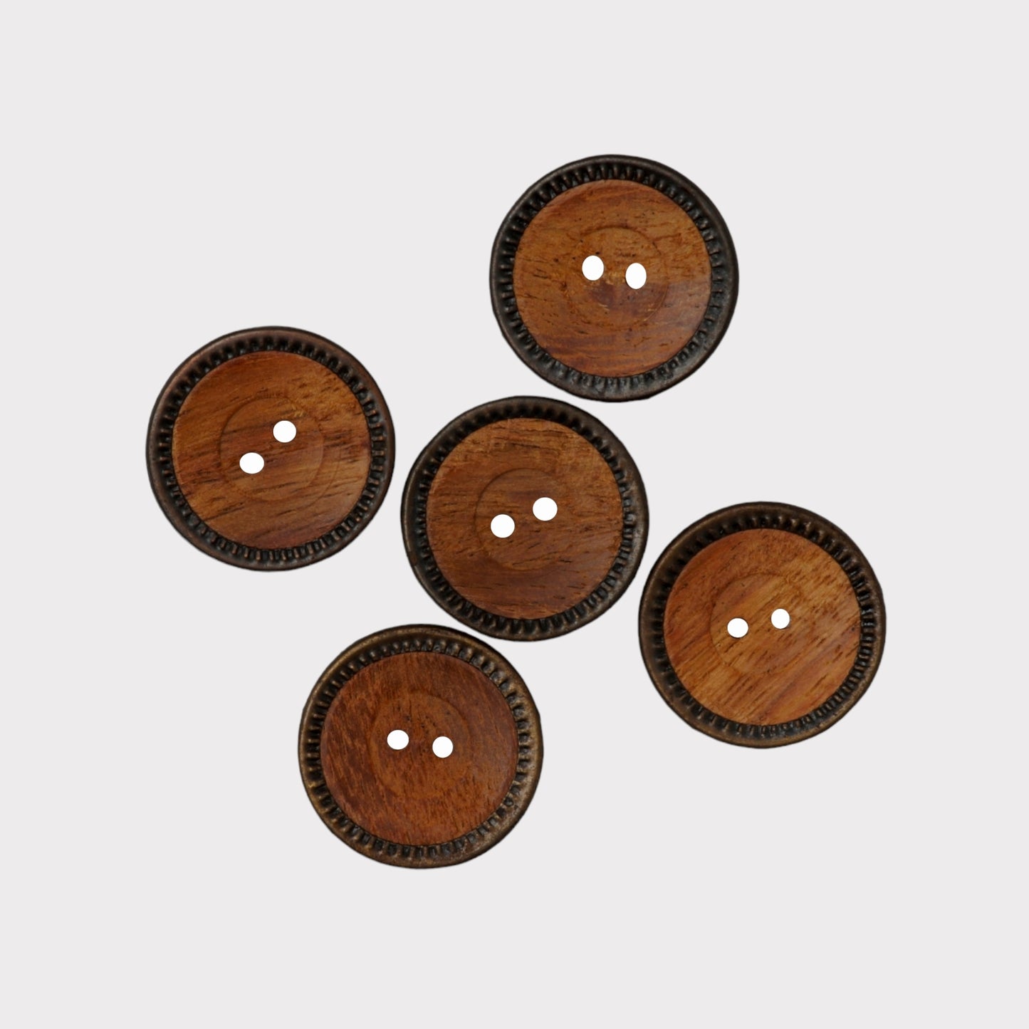 Pure Wooden Buttons (Pack of 25 Pcs)