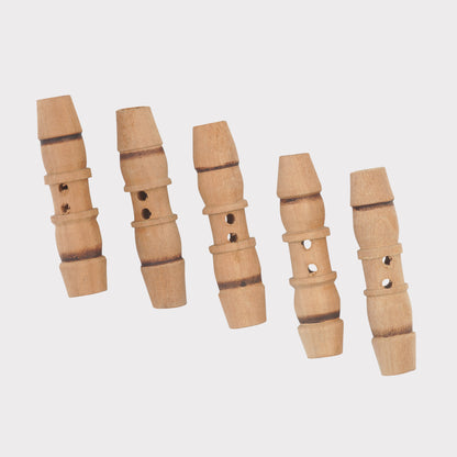 WOODEN TOGGLE BUTTONS (Pack Of 50 Pcs)