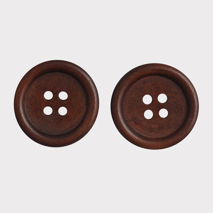 Natural Eco-Friendly Wood Buttons (Pack of 25 Pcs)