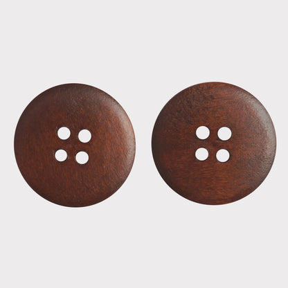 Natural Eco-Friendly Wood Buttons (Pack of 25 Pcs)