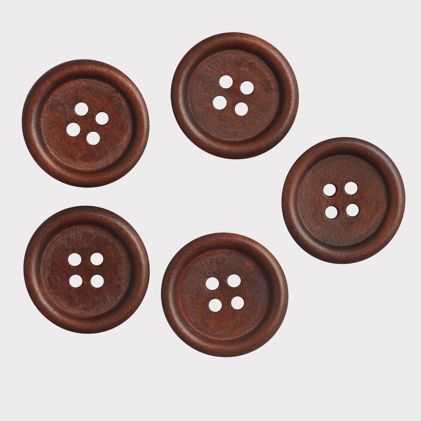 Natural Eco-Friendly Wood Buttons (Pack of 25 Pcs)