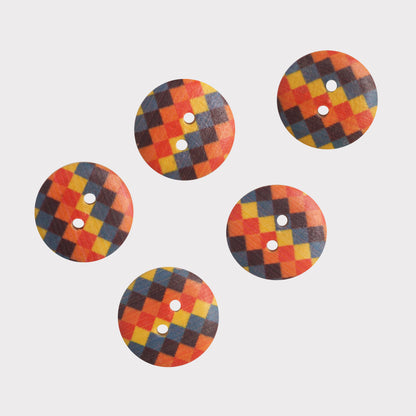 DIY Craft Wooden Button (Pack Of 25 Pcs)