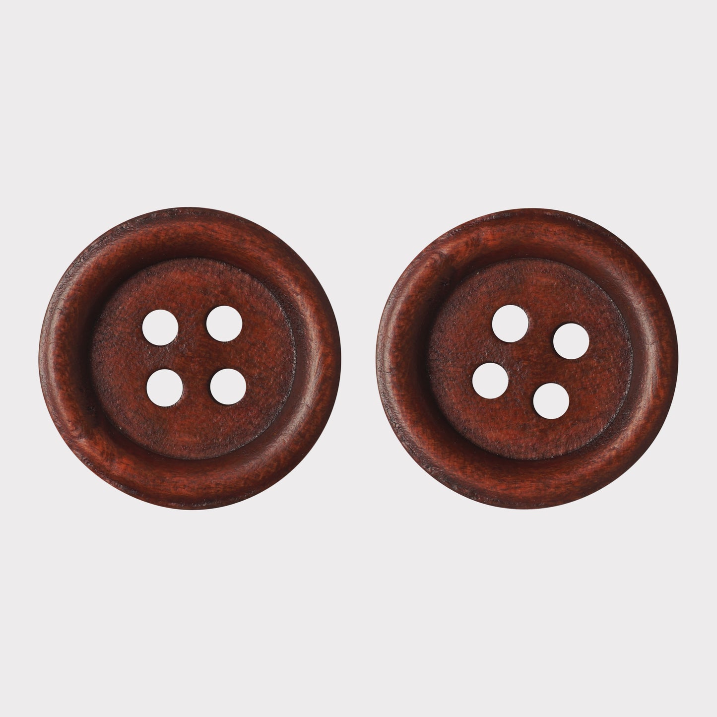 4 Holes Sewing Clothing Dark Wooden Buttons (Pack Of 25 Pcs)