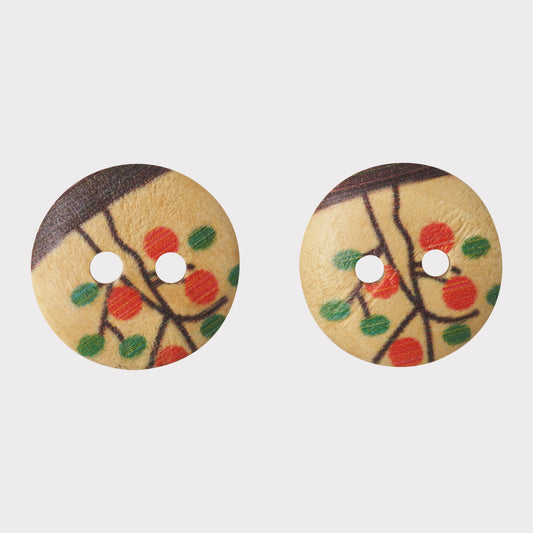 Color Printed Latest Wooden Buttons (Pack Of 25 Pcs)