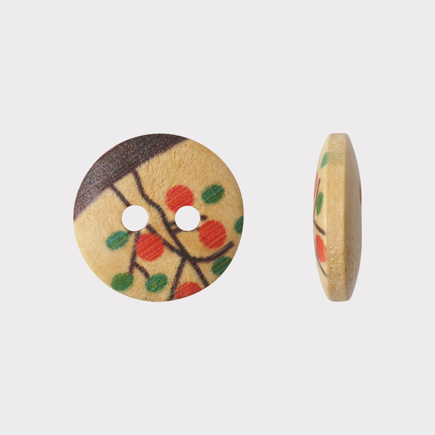 Color Printed Latest Wooden Buttons (Pack Of 25 Pcs)