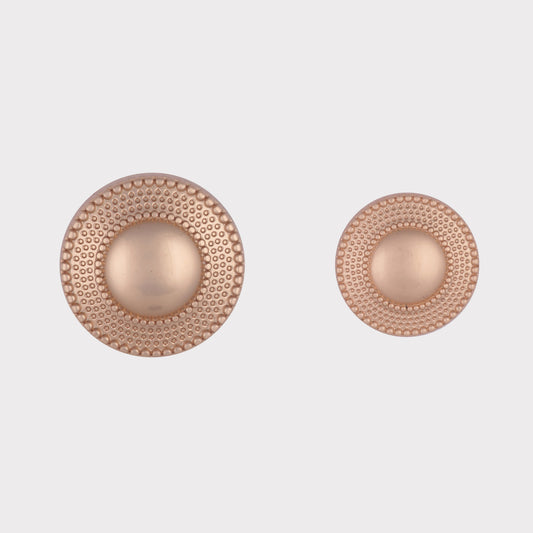 Rose Gold Alloy Metal Buttons (7 Big & 6 Small)