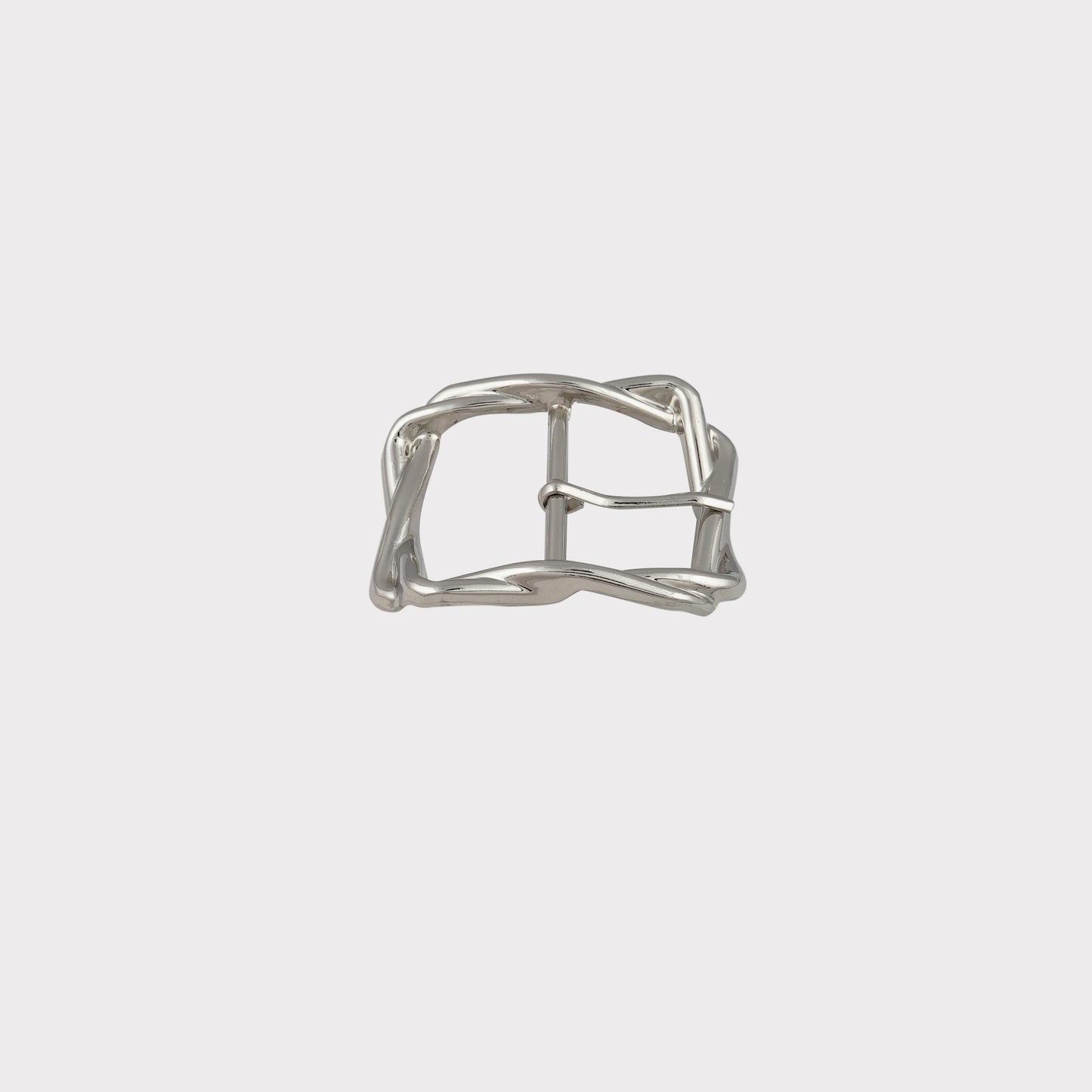 Square Shape Silver Belt Buckle (Pack of 1 Pc)