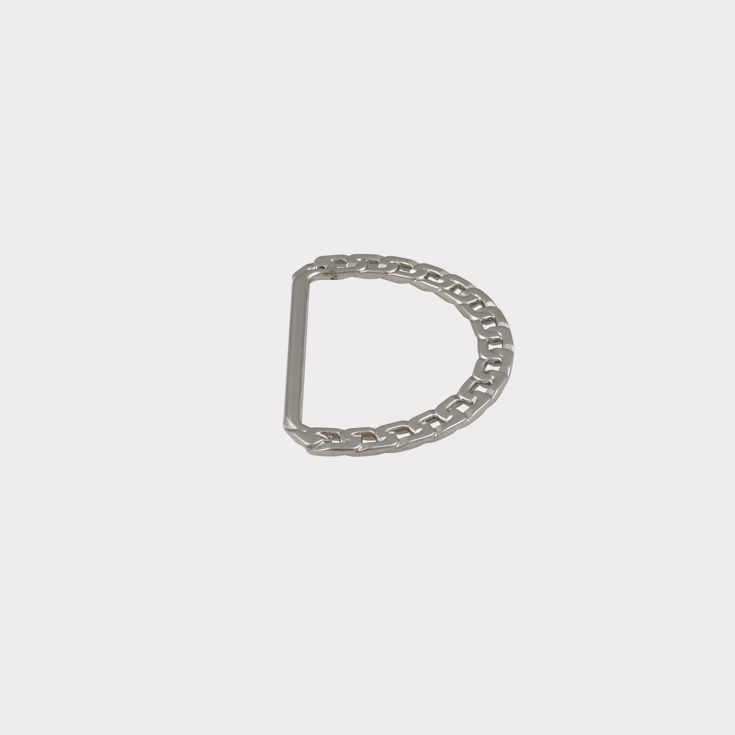 D Shape High Quality Silver Color Buckle (Pack Of 1 Pc)