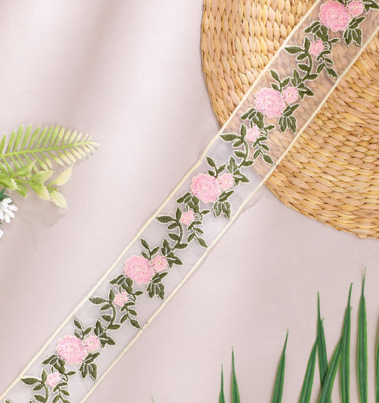 Multicolor Floral Trail on Soft Net