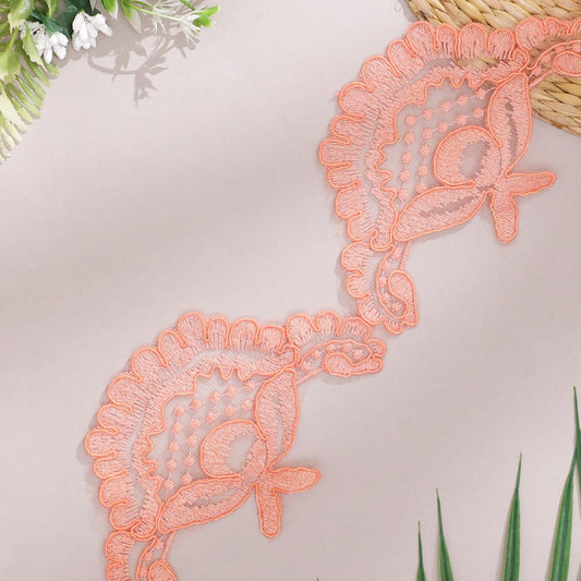 Designer Organza Lace in Artistic Detailing