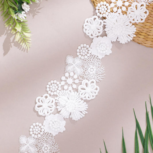 Organza Lace with Abstract Shapes