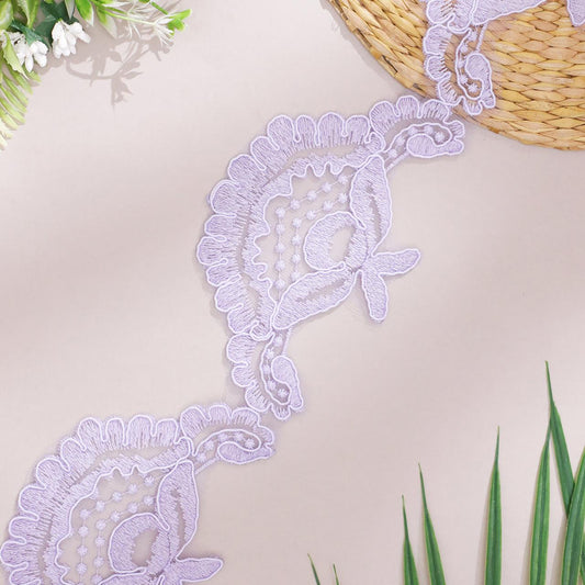 Designer Organza Lace in Artistic Detailing