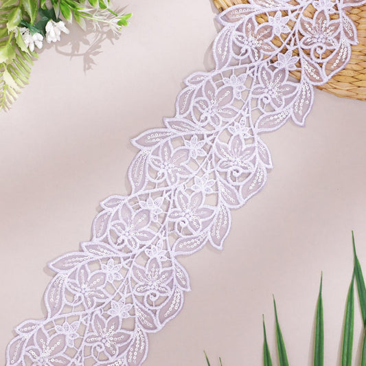 Art Deco Organza Lace in Designer Accent