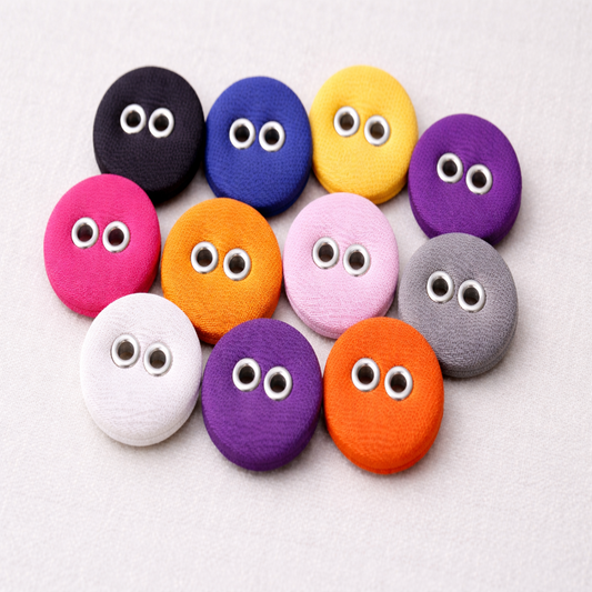 Fabric Button Eyelet 2 Holes (Pack of 50 pcs)