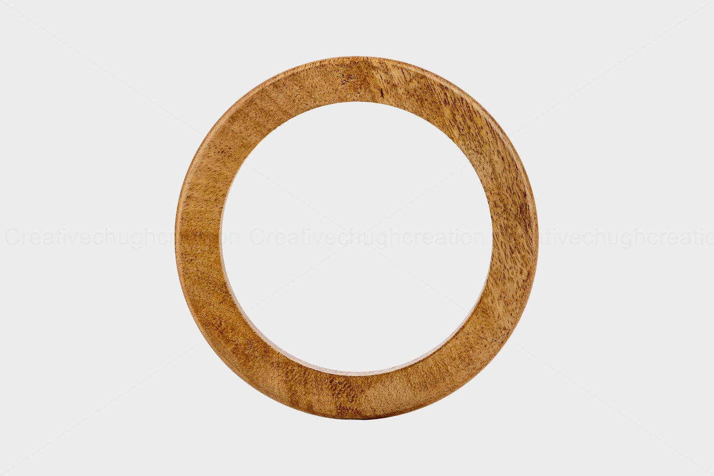 Round Shaped Wooden Handle (Pack of 2 Pcs)