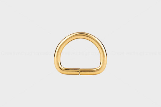Golden High Quality D Ring (Pack of 5 Pcs)