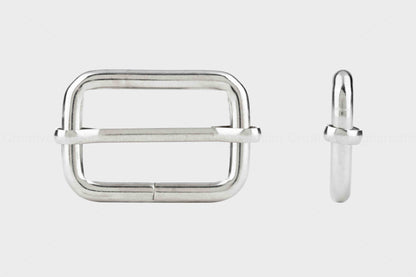 Silver Adjuster Buckle For Bag & Belt (Pack of 5 Pcs)