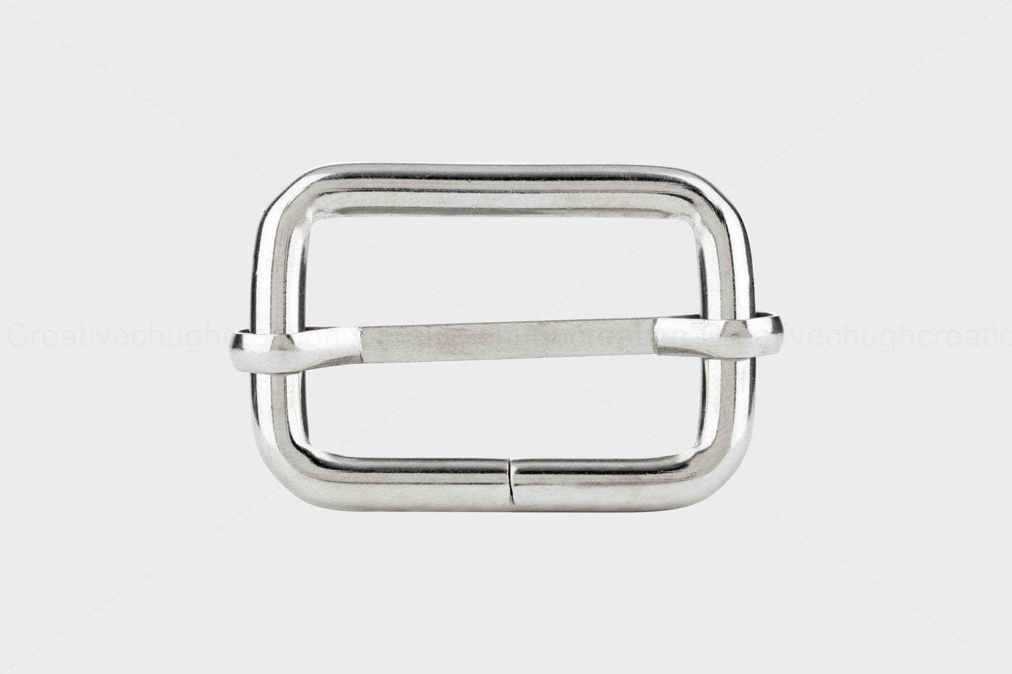 Silver Adjuster Buckle For Bag & Belt (Pack of 5 Pcs)