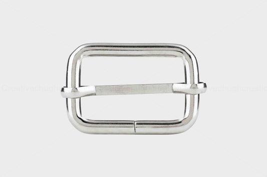 Silver Adjuster Buckle For Bag & Belt (Pack of 5 Pcs)