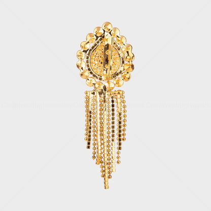 Wedding Rhinestone Golden Brooch (Pack of 1 Pc)