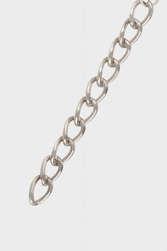 High Quality Luxury Silver Designer Bag Chain (Pack of 2 Meters)
