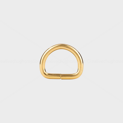 Golden High Quality D Ring (Pack of 5 Pcs)