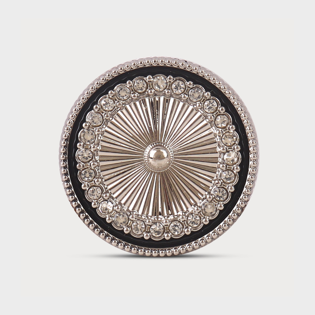 Luxury Silver Color Metal Buttons for Nehru Jackets (7 Big & 6 Small)