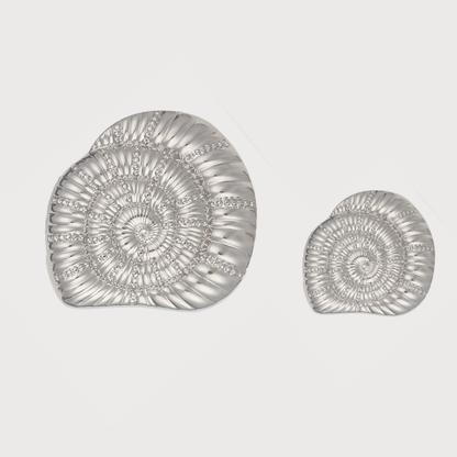 Elite Designer Silver Metal Button