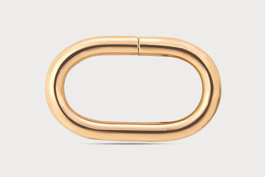 Oval Golden Metal Loop