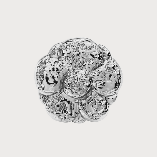 Luxury Oversized Silver Metal Buttons